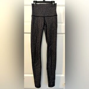 Lululemon high waist leggings wunder under herringbone